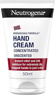 Neutrogena Norwegian Formula Concentrated Unscented Hand Cream 50ml | Clinically Proven Formula with 40% Glycerin and Vitamin E Delivering 24-Hour Hand Moisture and Soothing Care