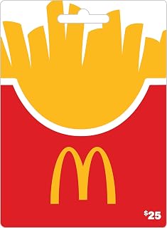 McDonald's Physical Gift Card | Fries - $25