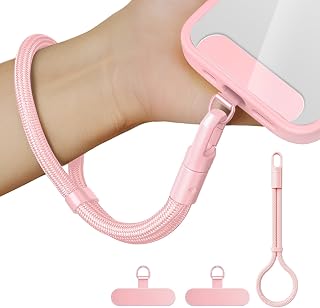 XCHKRM Anti Theft Phone Wrist Strap With 2 Metal Tether Tabs，Adjustable Wristlet & Hand Cell Phone Lanyard for Women and Men