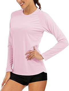 MAGCOMSEN Women's Long Sleeve Shirts UPF 50+ Sun Protection Shirts for Hiking Fishing Workout Rash Guard