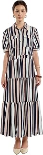 SIXDO Chiffon Flared Dress for Women, Long Maxi Dress, Womens 2025 Flowy Casual Spring and Summer 2025