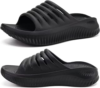 KuaiLu Women's Recovery Sandals with Comfortable Orthopaedic Plantar Fasciitis Support Open Arch Support Lightweight Sports Slippers Reduces Stress on Feet Joints and Back