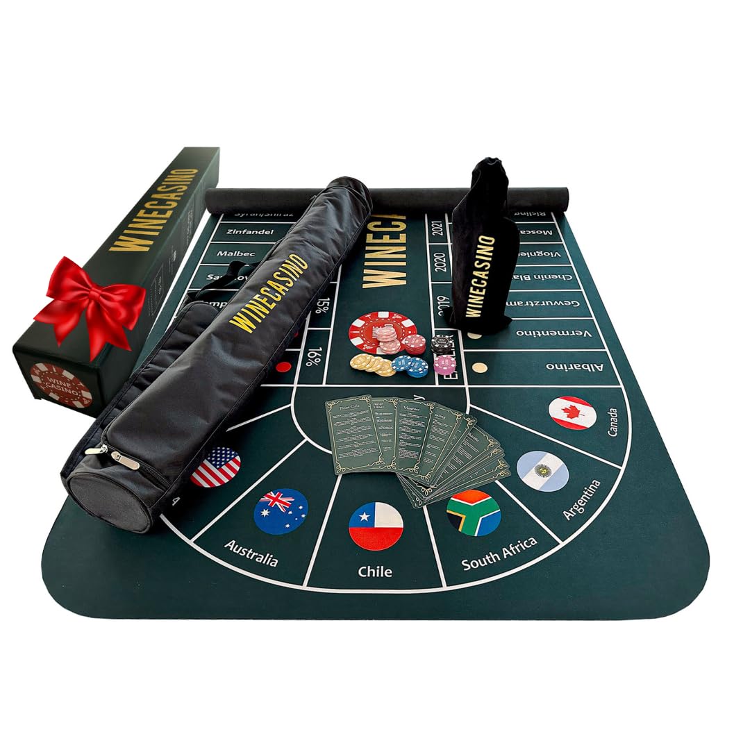 Educational Blind Wine Tasting Game: Friends & Team Building, 3+ Players | 70x35