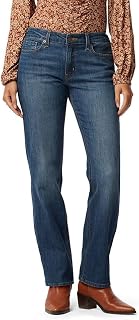 Levi Strauss Signature Gold Womens True Straight Jeans (Brushed) Jeans