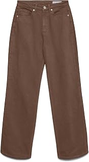 VERO Moda Women's Vmtessa Hr Wide Jeans Color Ga Noos Vmtessa Hr Wide Jeans Color Ga Noos