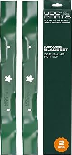 UDC Parts 532134149 Craftsman 42 Inch Mulching Blades Replacement, 2 Pack | Fits 422719 134149 Husqvarna YTH18542 YTA18542 YTH1842 138971 532138971 138498 Poulan PO17542LT YTH1542XP LT1000 LT2000
