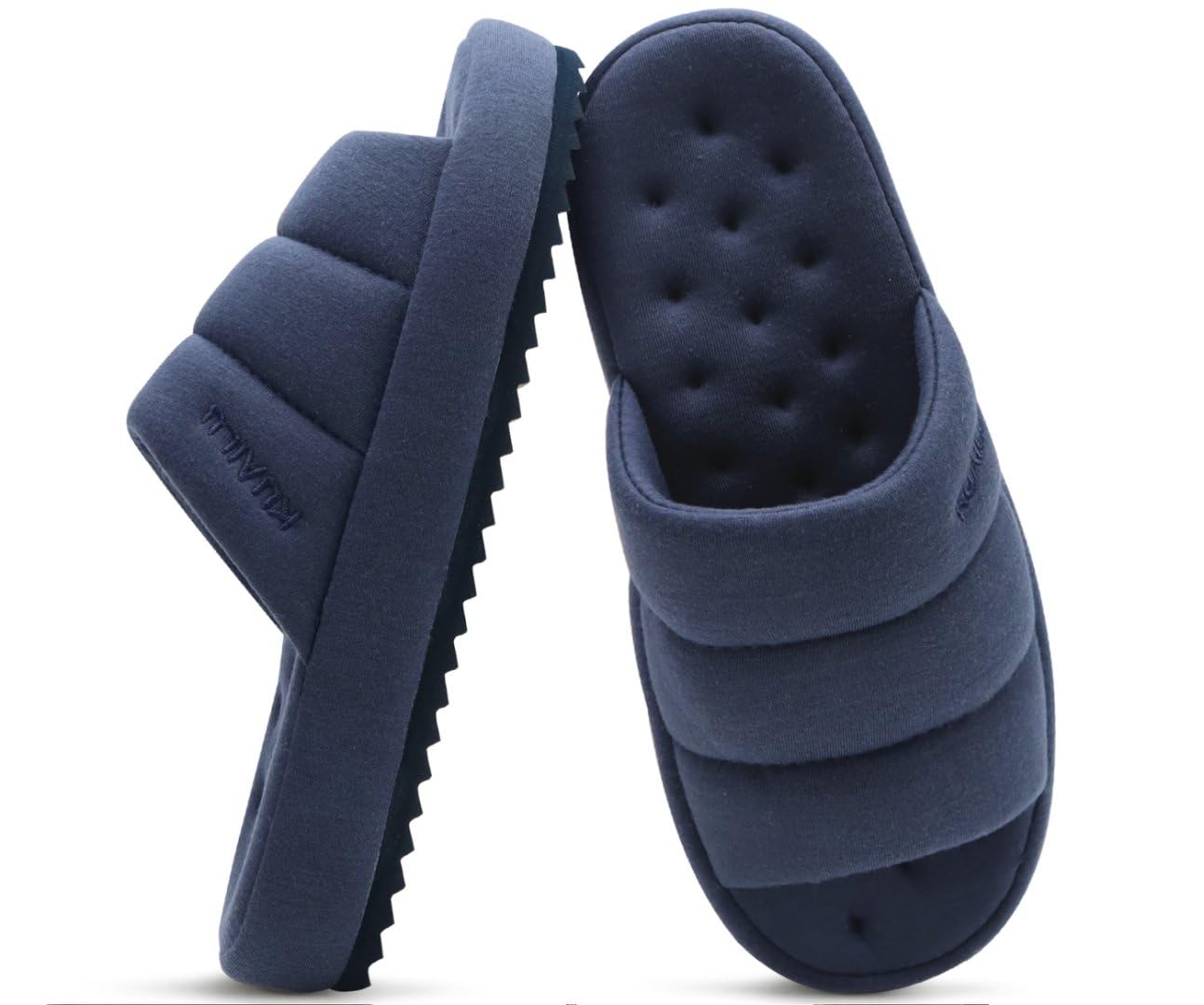 KuaiLu Cozy Memory Foam Slippers For Men - All-Season Warm House Shoes