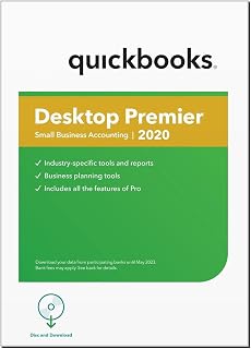 Quick - Books Desktop Premier 2020 | 2 Users | NO DVD | CANADA Version | Lifetime License | Amazon Message Delivery(Within 12hrs) | Only PC, Not for Mac