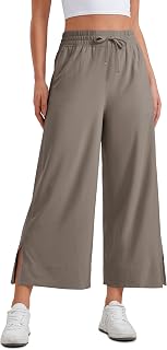 CRZ YOGA lightweight crop pants wide 25"