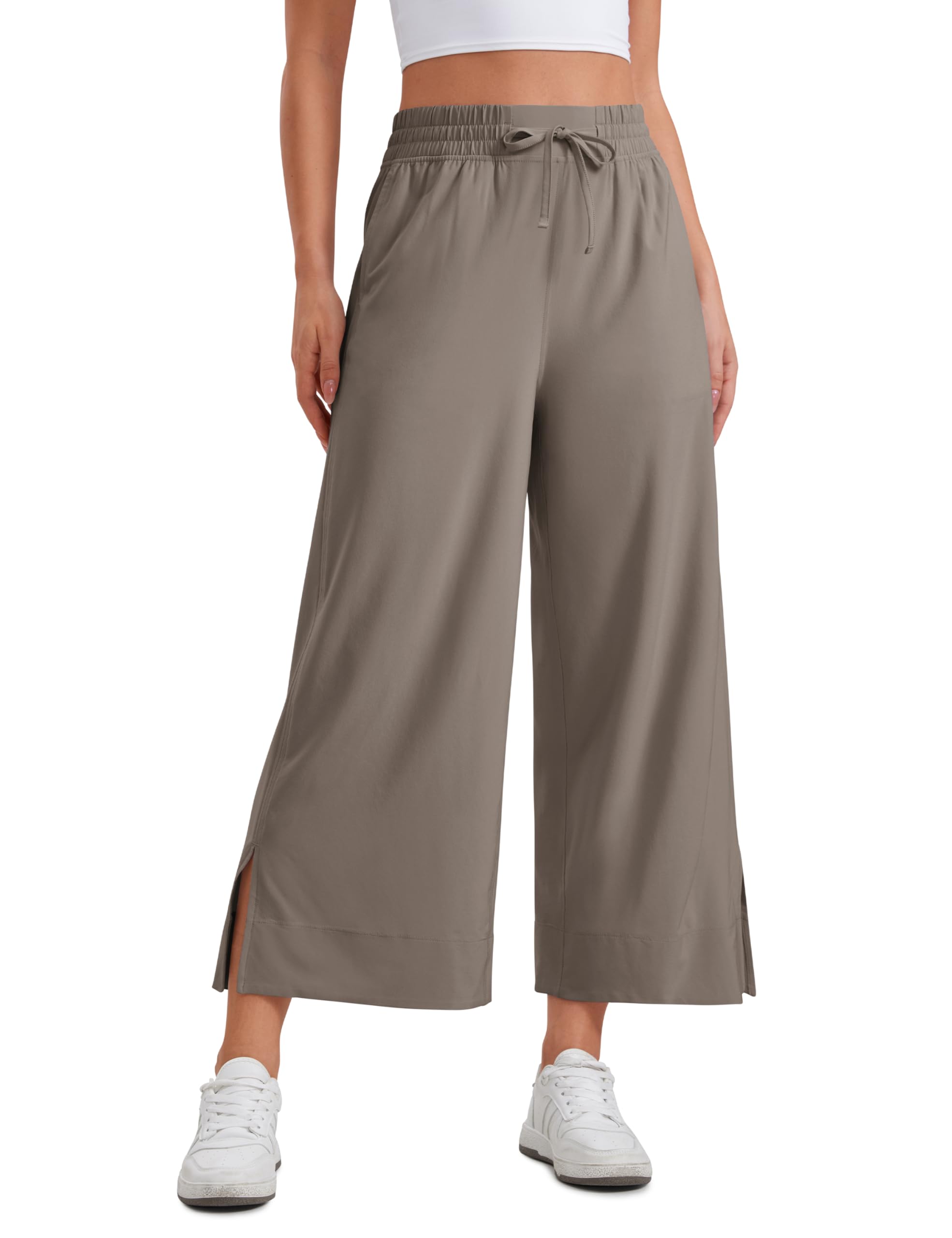CRZ YOGA lightweight crop pants wide 25"