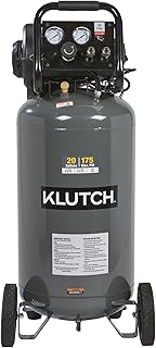 Klutch 20-Gallon Air Compressor, 2 HP, 120V | 175 PSI, 4.2 SCFM at 90 PSI