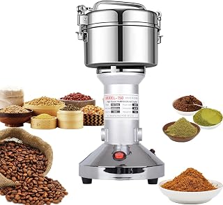 Grain Mill 150g High Speed Food Electric Stainless Steel Grinder Mill Seeds Flour Nut Pill Wheat Corn Herbs Spices & Seasonings Grinder Dry Grain Powder Machine