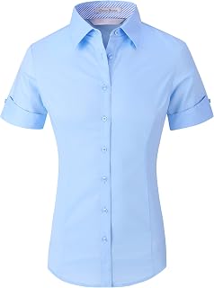 Alex Vando Womens Dress Shirts Button Down Wrinkle Free Long Sleeve Shirt
