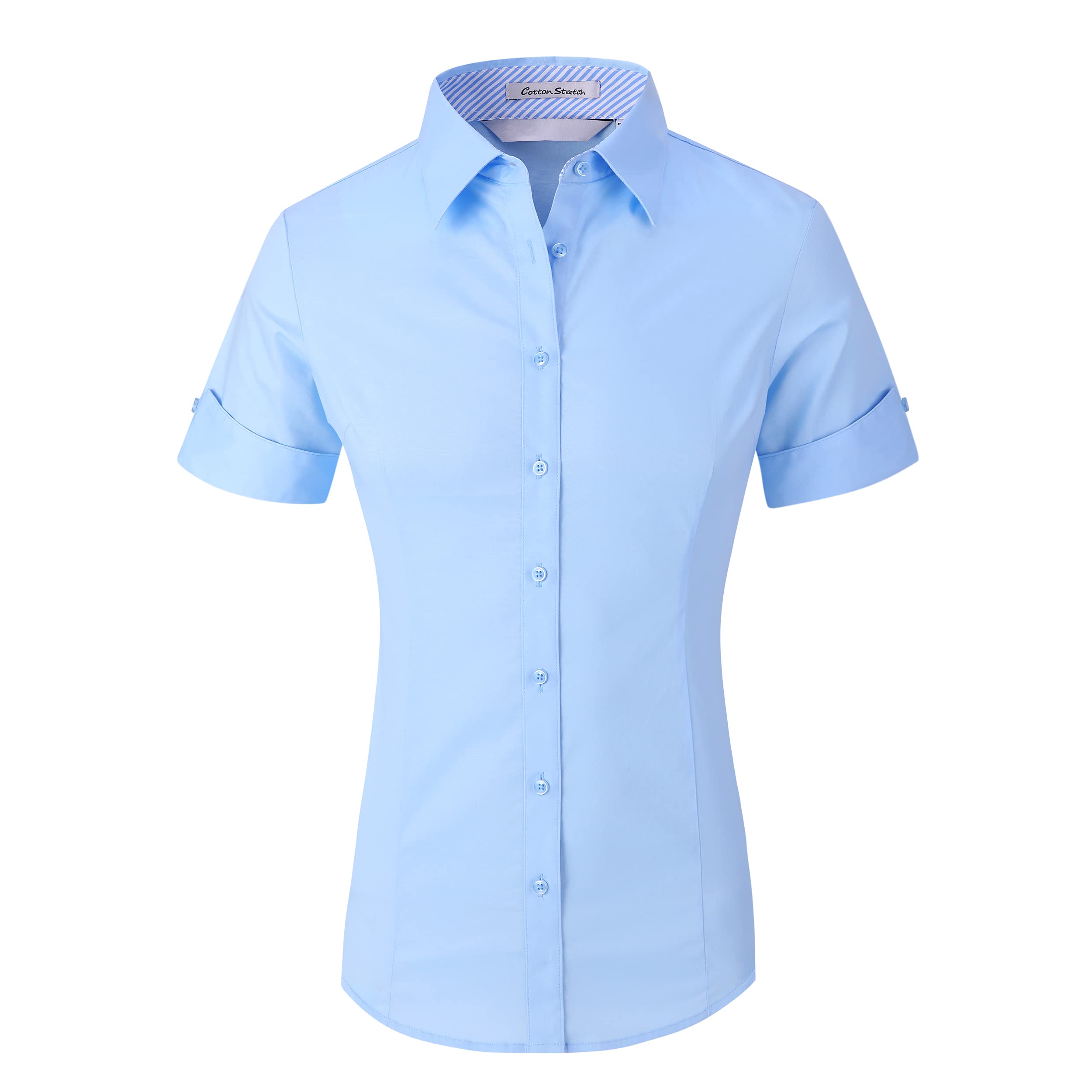 Alex Vando Womens Dress Shirts Button Down Wrinkle Free Long Sleeve Shirt