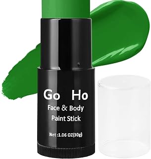 Go Ho Cream-Blendable Green Face Paint Stick,Witch Costume Women Halloween | Waterproof Green Face Makeup - Full Body Paint for Halloween Witch Makeup Elphaba Costume,SFX,Cosplay,Festivals