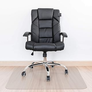 Kuyal Clear Chair Mat, Hard Floor Use, 48" x 36" Transparent Office Home Floor Protector mat Chairmats (48" x 36" Rectangle)