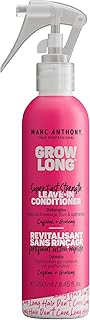 Marc Anthony Grow Long, Detangling Leave-In Hair Conditioner Spray | Anti-Frizz Anti-Breakage Hair Care for Dry Damaged Hair & Split Ends - Biotin, Vitamin E, Caffeine & Ginseng - Sulfate Free