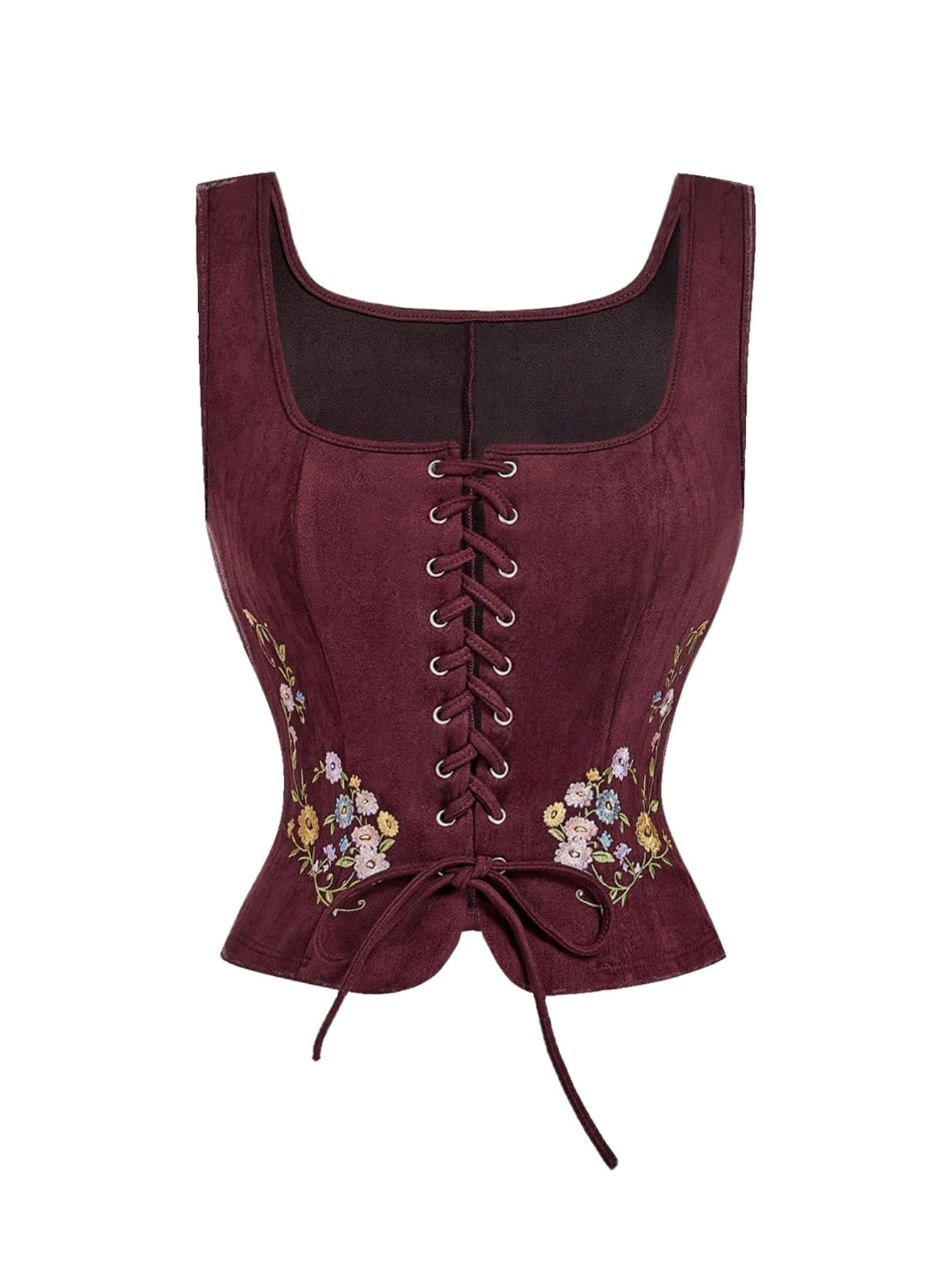 GORGLITTER Women's Western Cowgirl Rodeo Country Concert Outfits Vest Tops
