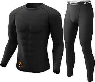 Men Thermal Set Winter Underwear Fleece Line Sport Long John For Ski Skin