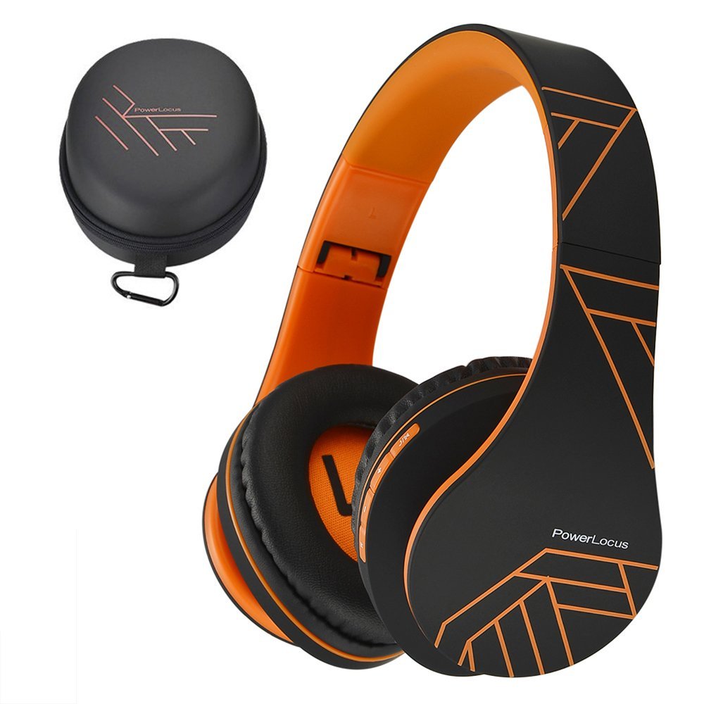 PowerLocus Bluetooth Over-Ear Headphones, Wireless Stereo Foldable Headphones Wi