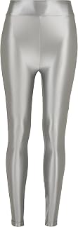Urban Classics Damen Ladies Highwaist Shiny Metallic Leggings
