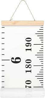 MIBOTE Growth Height Chart for Kids, Removable 79"x7.9" (Black & White)