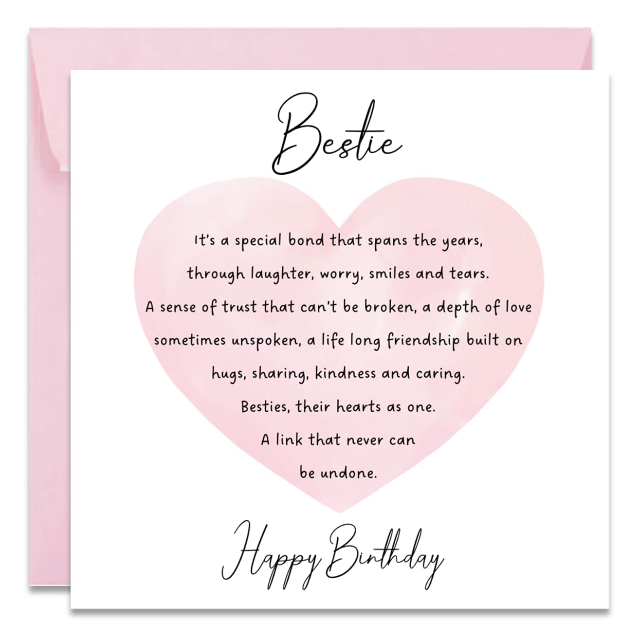 Printperfect - Friend Birthday Card For Her - Female - Best Friend Birthday Card