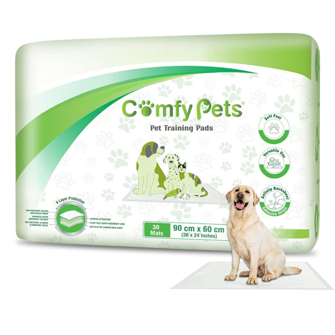 Training Pads - Premium Absorbent Puppy Dog Pads with Adhesive Sticky Tabs - Lea