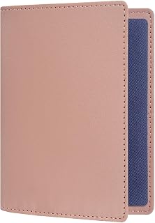Passport Holder Cover Wallet Travel Essentials RFID Blocking Leather Card Case International Essentials Travel Accessories for Women Men, A-Pink