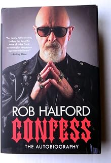Rob Halford Signed Autographed Hardcover Book Judas Priest Confess JSA COA