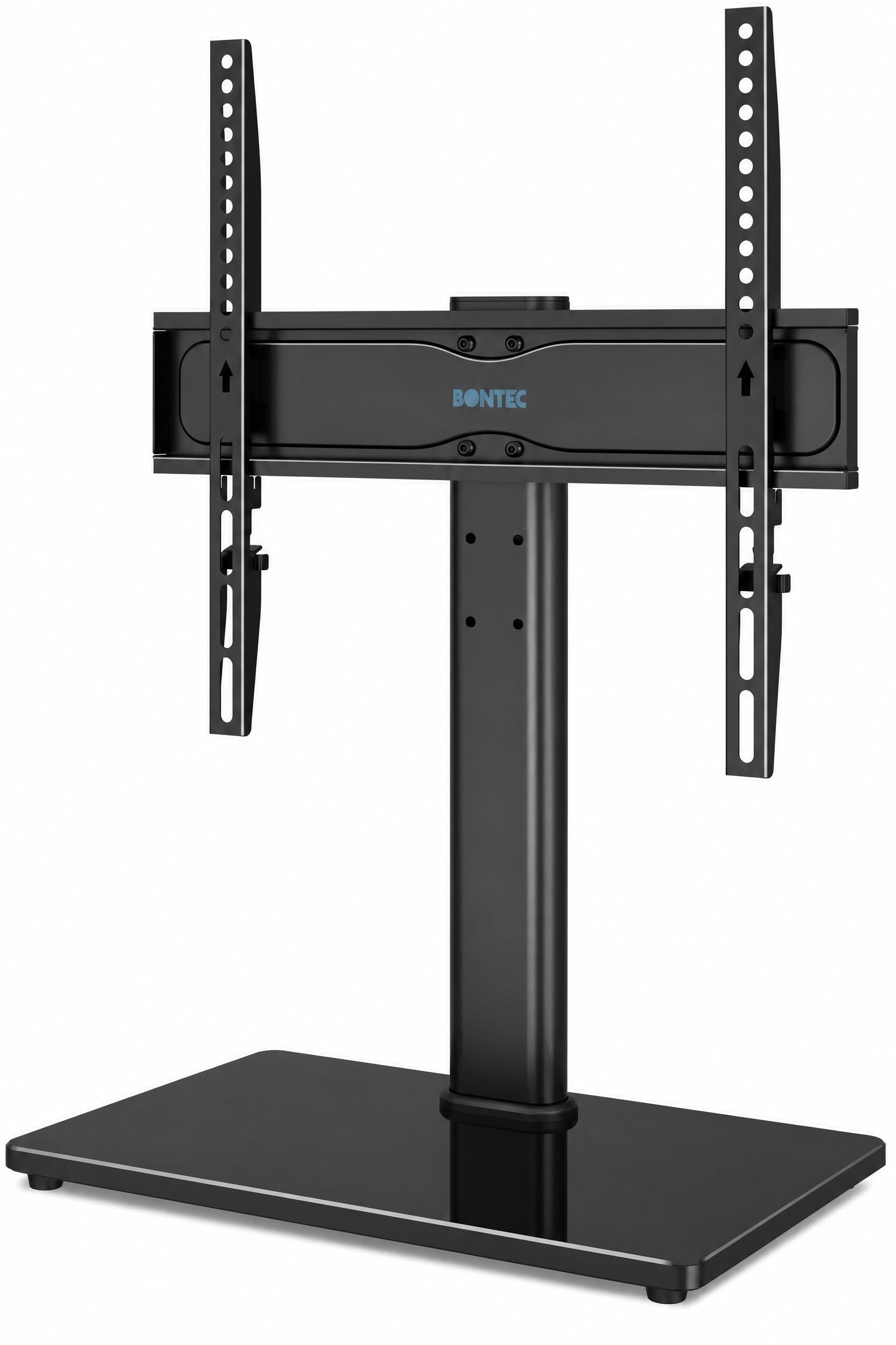 BONTEC Universal TV Stand for 24-60 Inch TVs, Height Adjustable, 45 kg | Max VES
