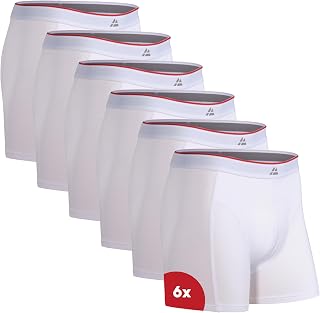 DANISH ENDURANCE Bamboo Boxers for Men, Soft & Breathable Underwear, Soft Antibacterial Pants, with or without fly, 6 or 10 Pack