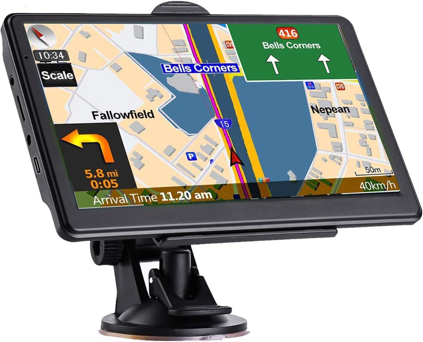 7/9 Inch Truck GPS for Commercial Drivers, 2026 Lifetime Free Maps, Hands-Free V