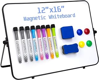 SYCARON Dry Erase Whiteboard 12 x 16'', Magnetic White Board A3