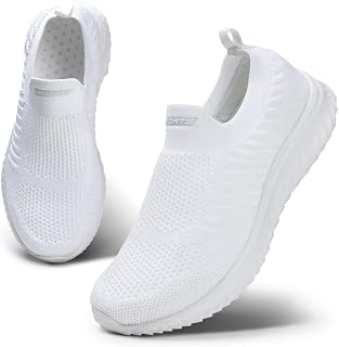 HKR Slip on Women's Sneakers without Laces Tennis Running Memory Foam