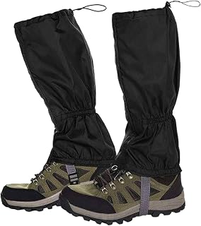 Mountain Gaiter Leg Cover Water Repellent Stain Resistant Unisex [Men's Women's] Snow Guard Sand Guard Mud Splash Prevention Breathable Lightweight Easy to Wear Adjustable Trekking Hiking