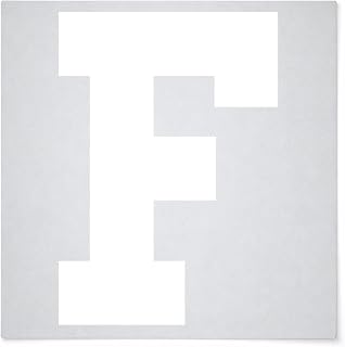 Letter F Reusable Mylar Stencil - Art Craft Supplies New Sizes (8")