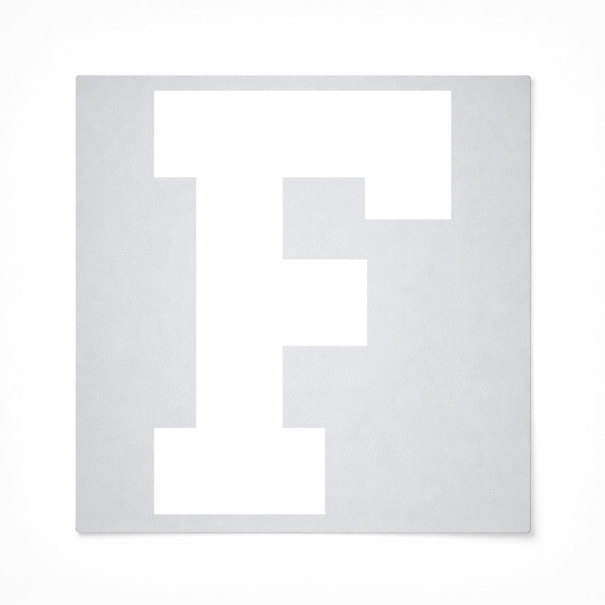 Letter F Reusable Mylar Stencil - Art Craft Supplies New Sizes (8")