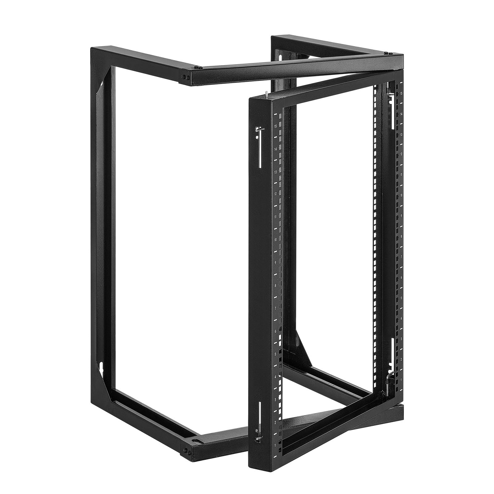 VEVOR 15U Wall Mount Server Rack, 150 lbs Max Load Capacity, Open Frame Network 