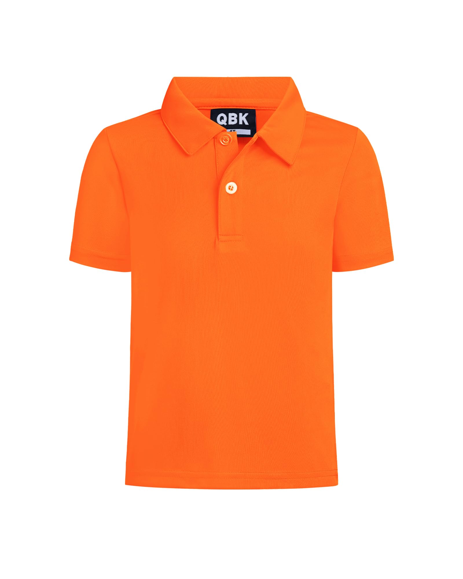 QBK Toddler to Youth Boy's Performance Polo Kids Collared Golf Shirt
