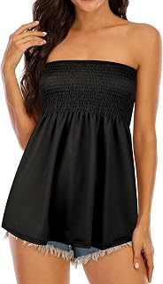 Women Tank Tops Soft Stretchy Pleated Sleeveless Sexy Loose Summer Tank Tops