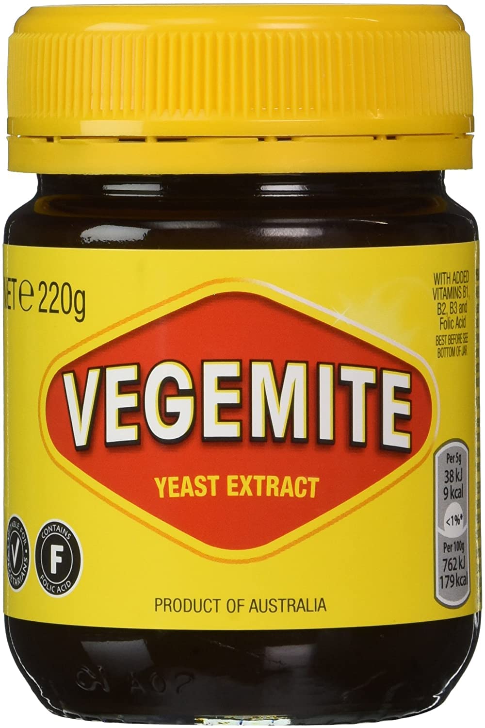 Yeast Extract (220 Gram) (Vegemite (220 Gram) (4-Pack))