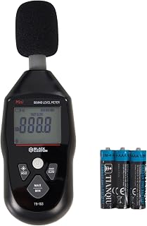 BLACK CANYON Sound Level Meter – Digital DB Meter, Sound Decibel Meter, Decibel Reader, Noise Decibel Reader, 30–130dB, 30Hz–8kHz, A-Weighting,Auto Power-Off, LCD Display (Classic Black)