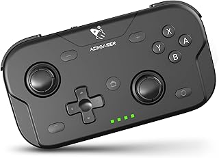 AceGamer Wireless Pocket Controller for Nintendo Switch/Switch 2/Android/iOS/PC/Steam Deck/Phone, 1000Hz Polling Rate, Bluetooth Control with Lifting and Lock Joystick/6-Axis Gyroscope/Turbo/Vibration