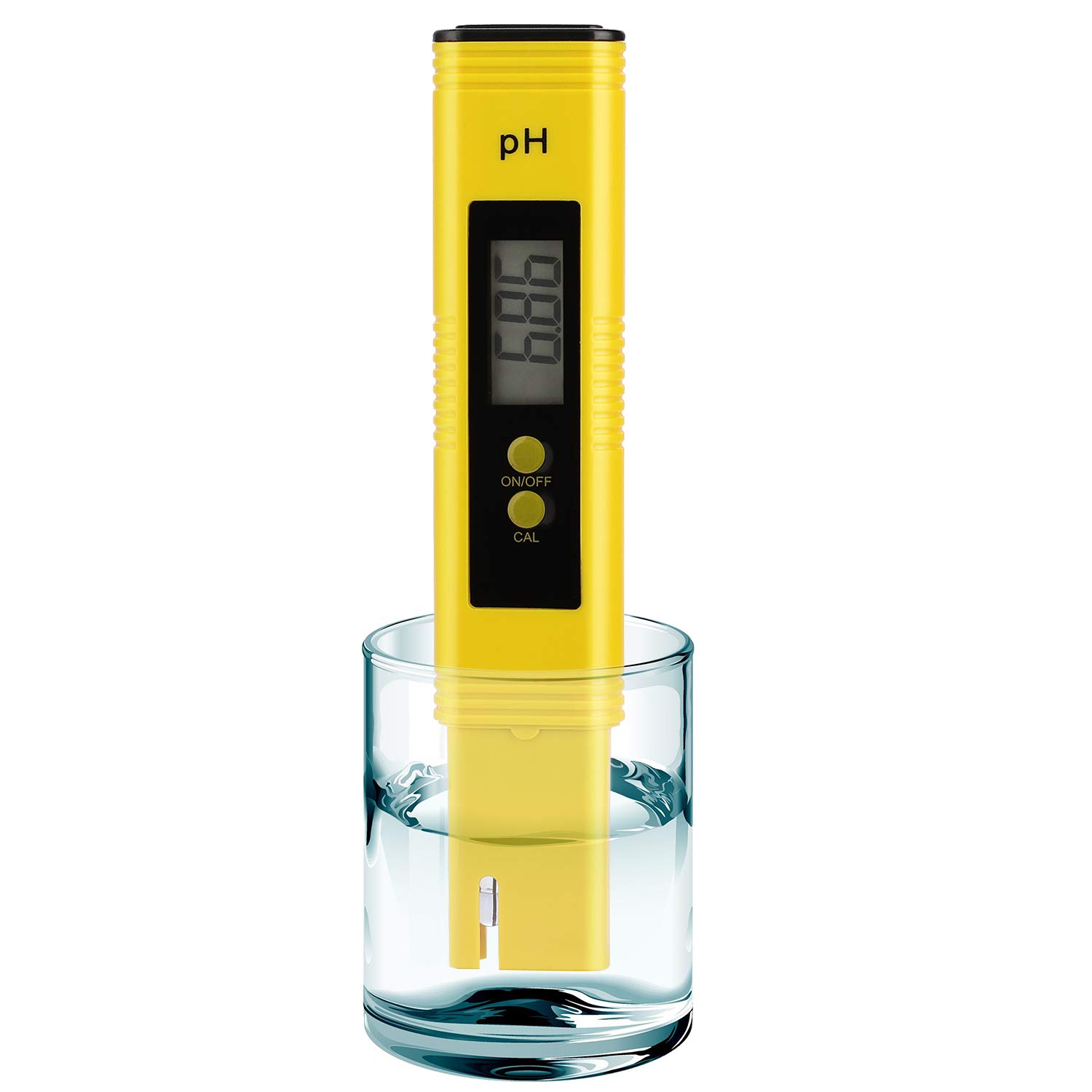 Digital pH Meter Tester Pen for Water, Pre-Calibrated, High Accuracy ±0.01, 0–14