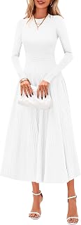 PRETTYGARDEN Women's Long Sleeve Knit Maxi Sweater Dress