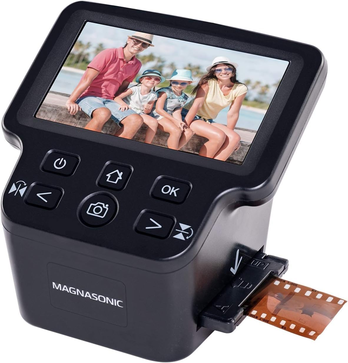 Magnasonic All-in-One 24MP Film Scanner with Large 5" Display & HDMI, Converts 3