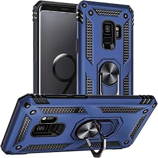 for Samsung Galaxy S9 Case, Military Grade 16ft. Drop Tested Ring Shockproof Protective Phone Case for Samsung Galaxy S9, Blue