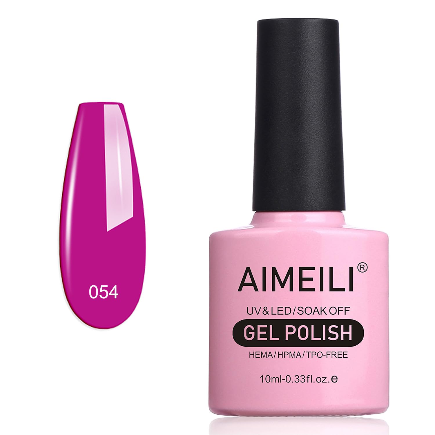 AIMEILI Semi-Permanent Nail Polish Soak Off UV LED Gel Nail Polish - Neon Purple