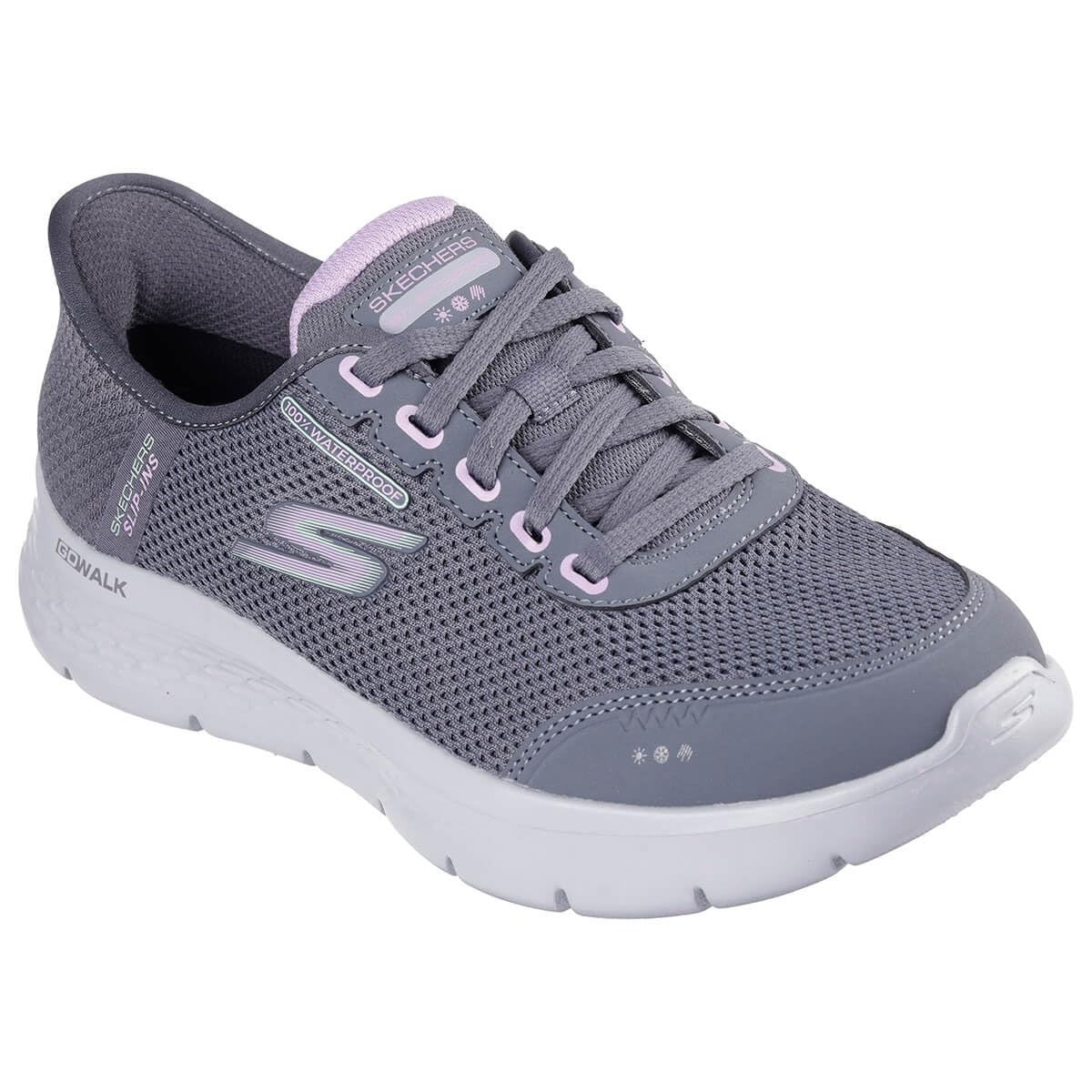 Skechers Womens Go Walk Flex Clear Creek Waterproof Hands Free Slip-ins